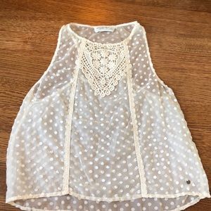 Beige lacy top
